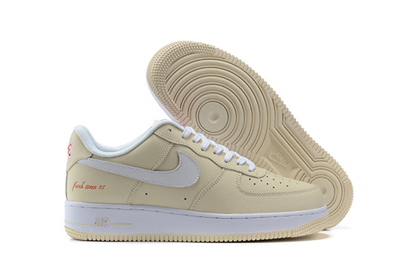 Women's Air Force 1 Low Top Cream Shoes 099